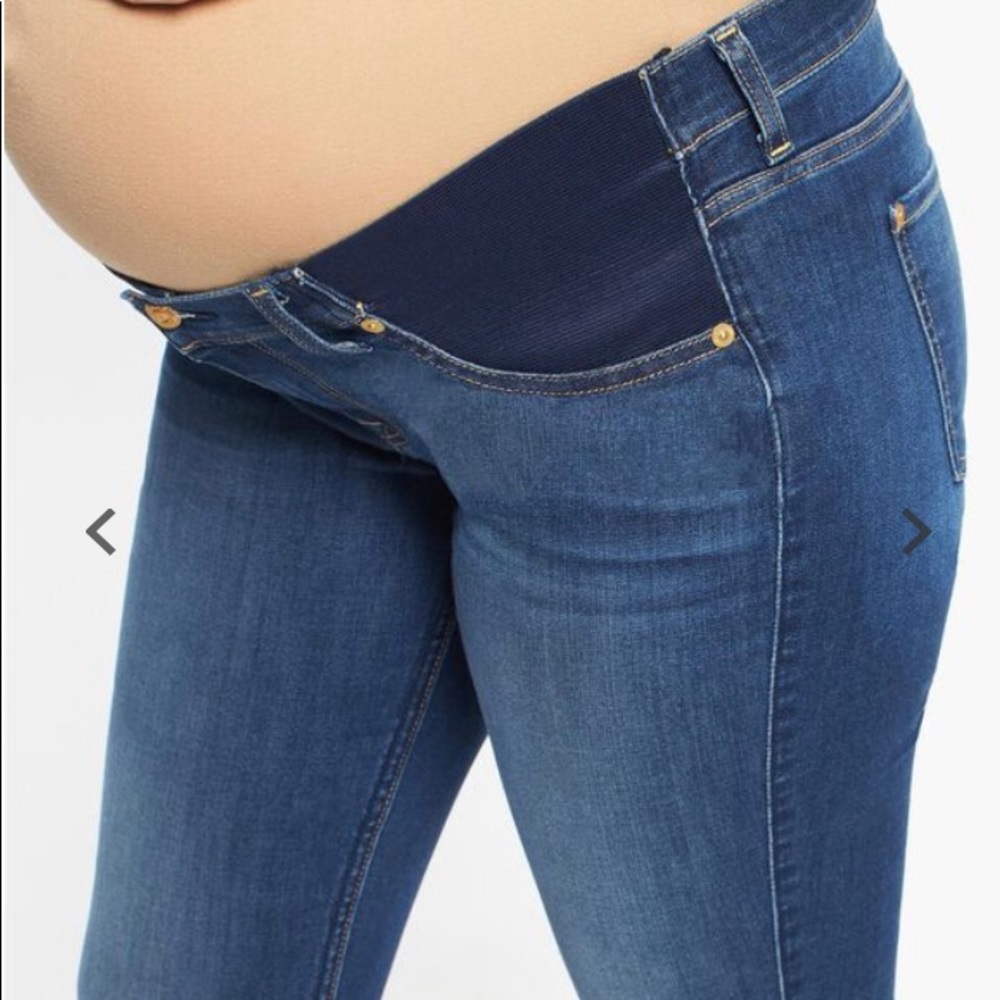 Side panel maternity jeans